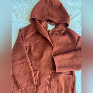 Belle & Bloom Walk This Way Hooded Wool Blend Jacket Woman’s Size Large